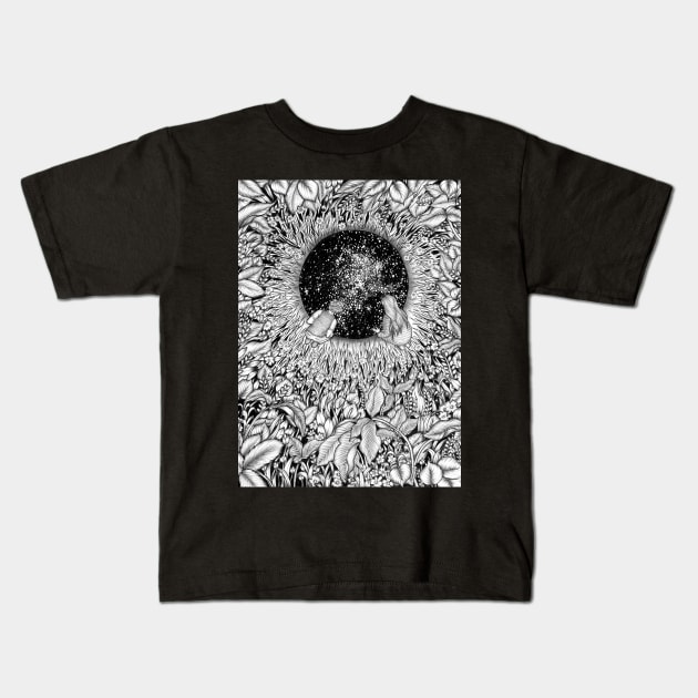 The Hole We Found in the Garden Kids T-Shirt by ECMazur